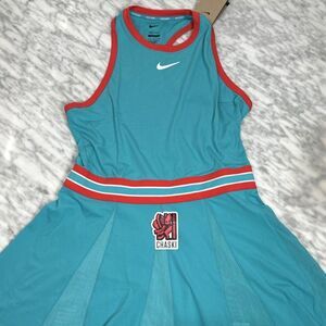 Nike Court Slam Tennis Dress Sabalenka Roland Garros Women's large FZ6742-345